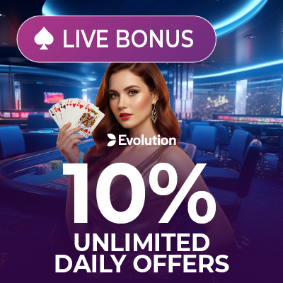 Evolution Gaming 10% Daily Unlimited