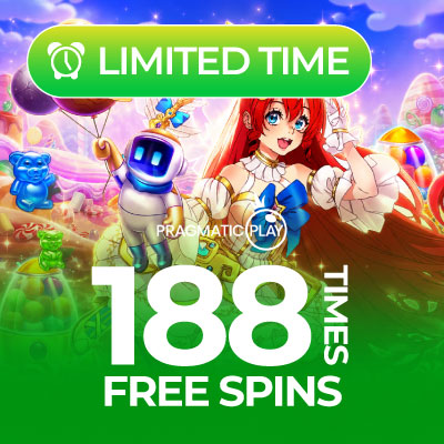 Deposit and Get 188 Free Spins!